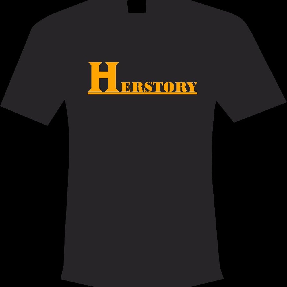Women's "HERSTORY Black T-shirt